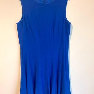 Calvin Klein Sleeveless Blue Dress